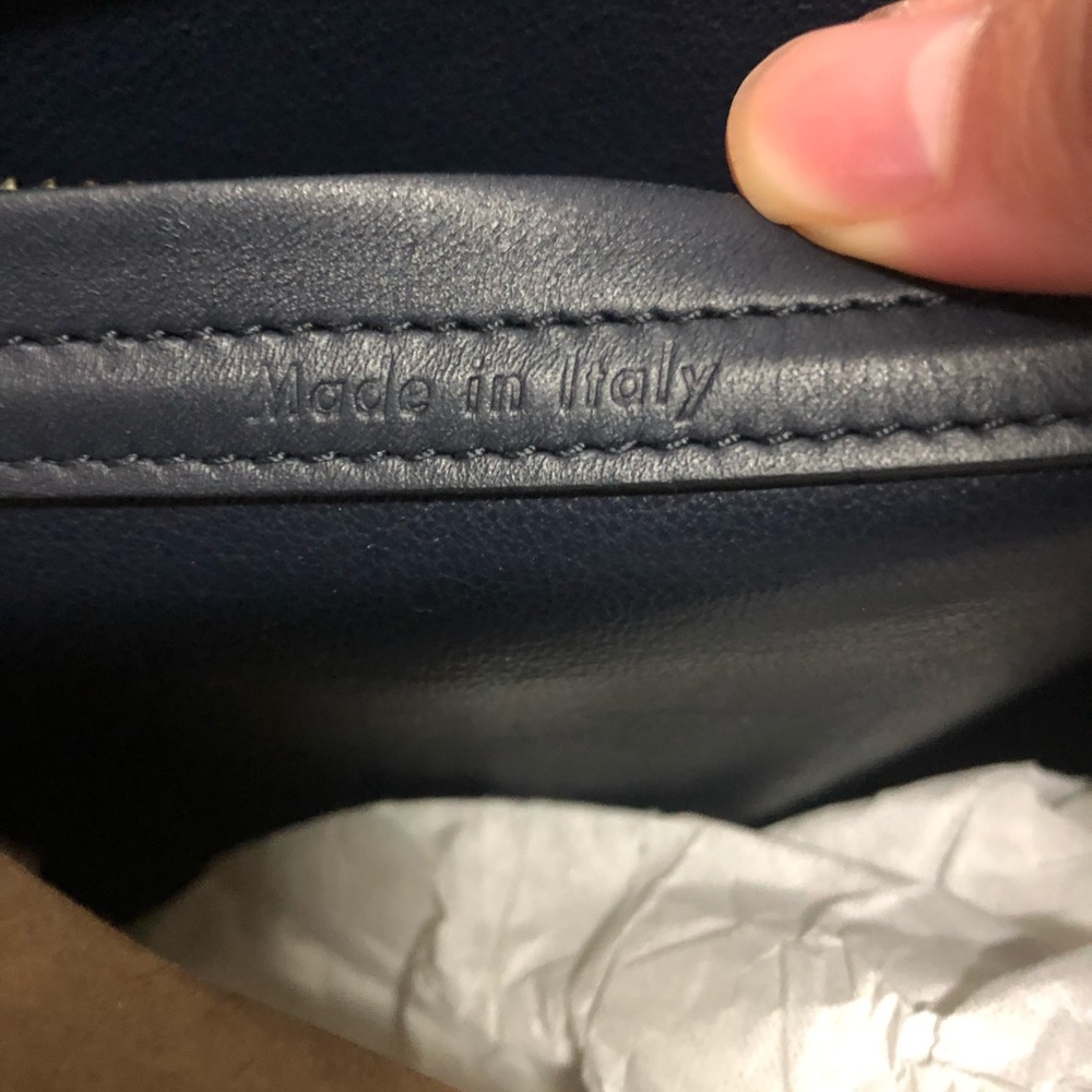 !!SOLD!! CELINE Navy Croc Embossed Phantom - Picture 8 of 8